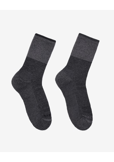 Skechers Wo1/2 Terry Traıl Crew - 2'li Paket Kadın Çorap Kadın Siyah Çorap S118744-001