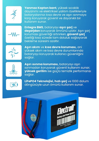 12v 60ah Lifepo4 Batarya