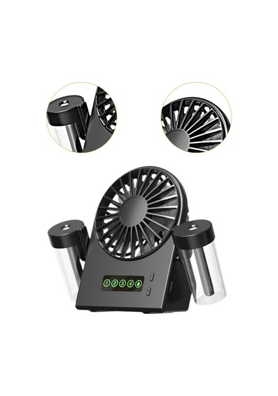 Taşınabilir Masaüstü Su Hazneli Usb Şarjlı 4 Kademe Fan Vantilatör Soğutucu F8