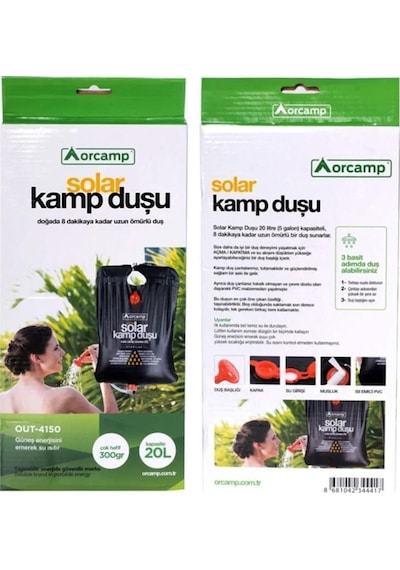 Orcamp 20lt Portatif Solar Kamp Duşu