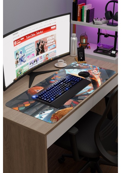 Childe Genshin Impact Anime Gacha V2 - 90x40 Xxl Gaming Mouse Pad Fare Altlığı