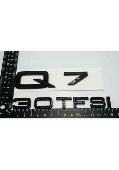 Audi Q7 30 TFSi Parlak Siyah ABS 3M 3D Bagaj Yazı Logo Ür