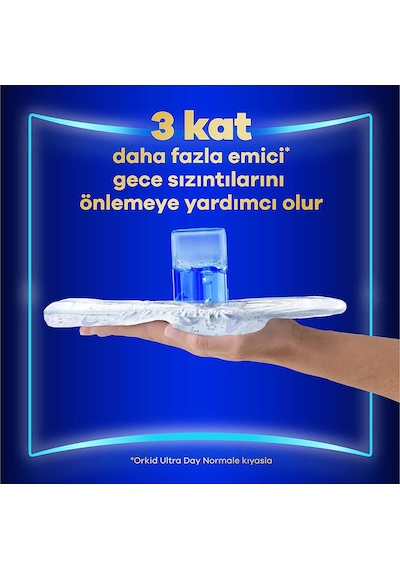 Orkid Ultra Gece Ekstra Max Hijyenik Ped 14 Adet