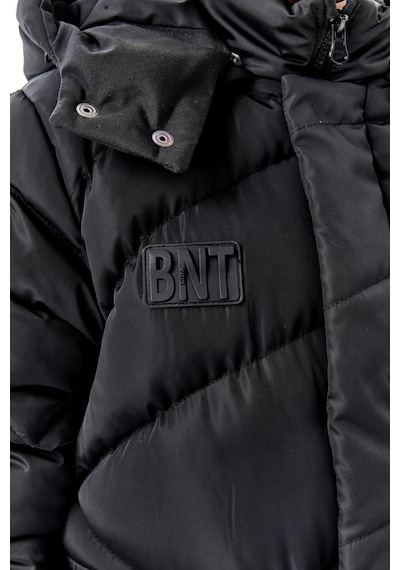 Benitto Kids Erkek Çocuk Kapüşonlu Kalın Kışlık Mont 51335 Siyah