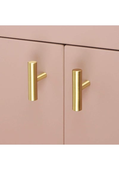 Rosa Mat Gold - Altın - Sarı Düğme Kulp 50 MM