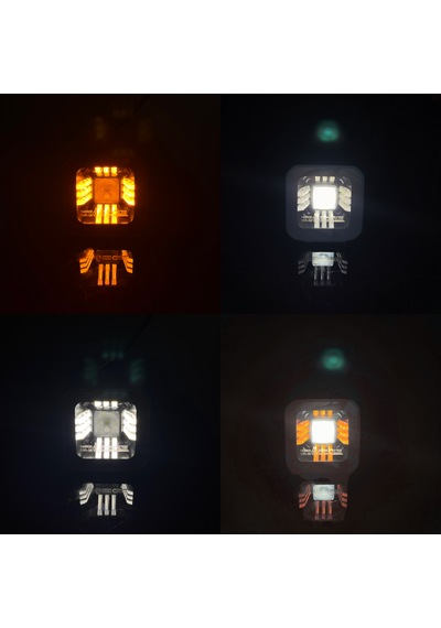 Fortex Angellı Kaput Üstü Led Lamba 12/24v 2'li Set
