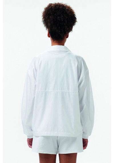 Guess 4g Logo Windbreaker Kadın Rüzgarlık Beyaz