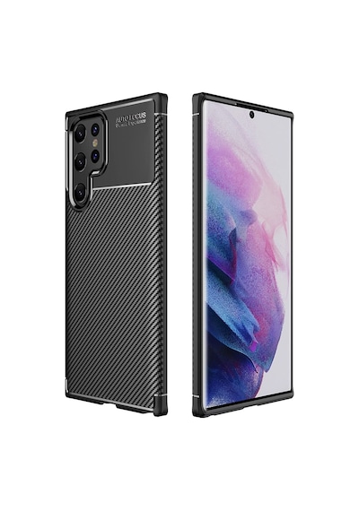 Samsung Uyumlu Galaxy S22 Ultra Kilif Karbon Tasarim Negro Silikon Kapak 529206560