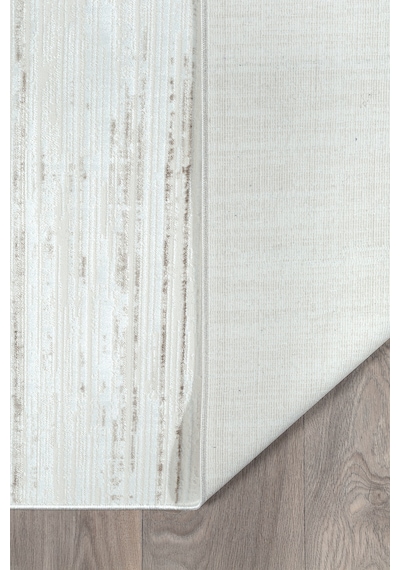 Bambum Soft Düz Desen Modern Bambu Saten Halı Kaymaz Taban Yıkanabilir Salon Mutfak Halısı 1002 Bej