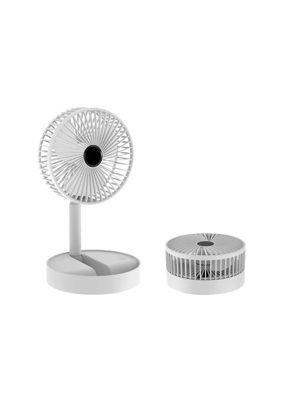 Coverzone Yüksekliği Ayarlanabilir 31cm - 37 Cm Taşınabilir Masaüstü Mini Usb Fan Şarj Edilebilir Telefon Tutucul