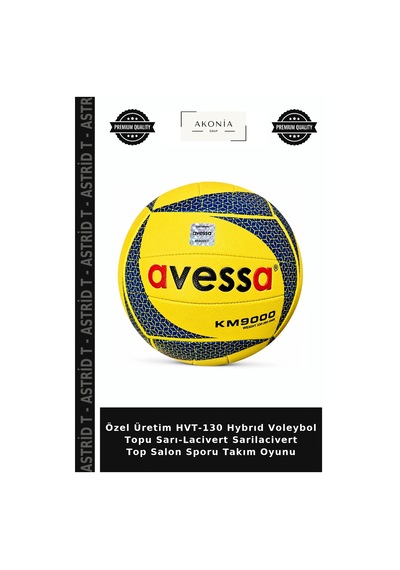 Özel Üretim Hvt-130 Hybrıd Voleybol Topu Sarı-lacivert Sarilacivert Top Salon Sporu Takım Oyunu Sarı - Lacivert