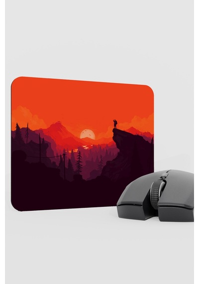 Dijital Dağ V2 22x18 Gaming Kauçuk Kaymaz Taban Mouse Pad Fare Altlığı