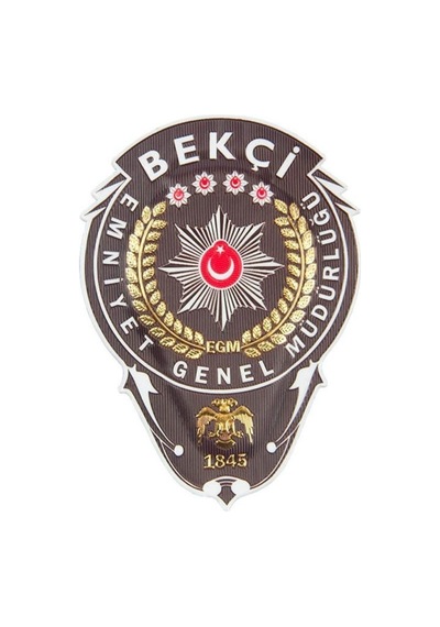Terrien Özel Seri Üniforma Aksesuarı Göğüs Arması Single Sword Polis Mot Brövesi - Plastik Arma Çok Renkli