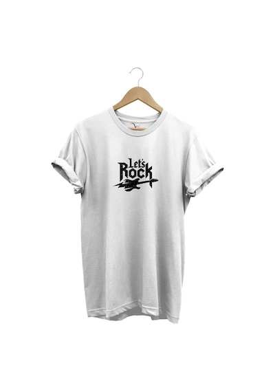 Lets Rock Elektro Gitar Baskılı Festival %100 Pamuk Regular Fit Bisiklet Yaka Beyaz T-shirt Beyaz Lets Rock Elektro Gitar Baskılı Festival %100 Pamuk Regular Fit Bisiklet Yaka Beyaz T-shirt Beyaz