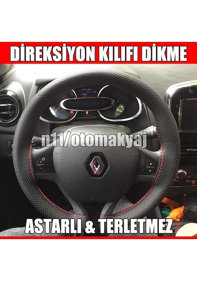 Renault Kadjar Oto Direksiyon Kılıfı Dikme