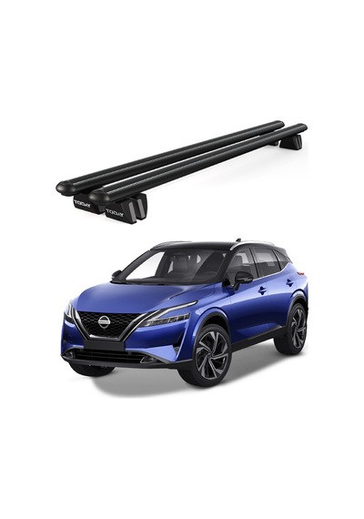 Pençe Nissan Qashqai J11 Ara Atkı 2014-2020 Uyumlu Siyah Ara Atkı Port Bagaj Tavan Barı