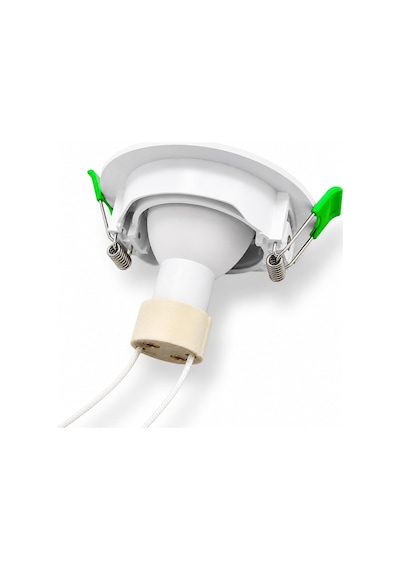 Tr Beyaz Led Spot Seti 10'lu Yuvarlak Kasa 4000k Doğal Beyaz Gu10 Ampul Dahil Tak Çalıştır 6,5cm Gömme Tavan Spotu Genel