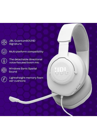 Jbl Quantum 100M2 Kablolu Oyuncu Kulak Üstü Kulaklık