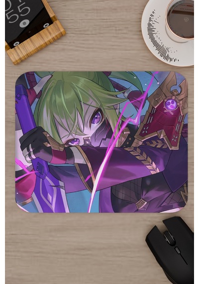 Kuki Shinobu Genshin Impact Anime Oyuncu V4 - 22x18 Gaming Mouse Pad Fare Altlığı
