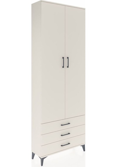 Arges Dolap 5 Raflı 3 Çekmeceli 2 Kapaklı 88x30x243 Aytaşı-ay... Aytaşı