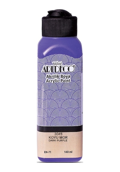 Artdeco Akrilik Boya 140 Ml Koyu Mor 070r-3048 Çok Renkli