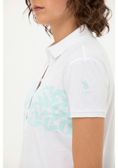U.S. Polo Assn. Kadın Su İ Polo Yaka Tişört 50262938-vr083 142341
