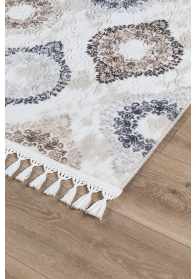 Olivia Vl Iskandinav Halı Premium Kalite Oturma Odası, Mutfak, Antre, Koridor Halısı 7004 Krem 7004 Krem