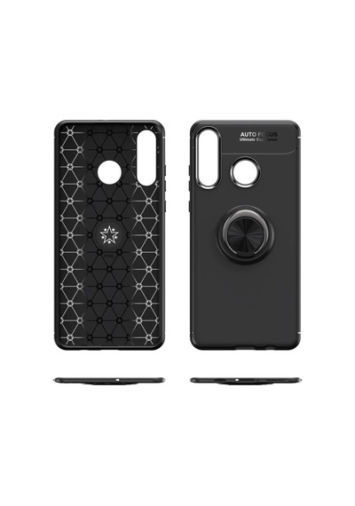 Huawei Y6p Kılıf Range Yüzüklü Silikon - Siyah-mavi 0.2M-Çok Renkli