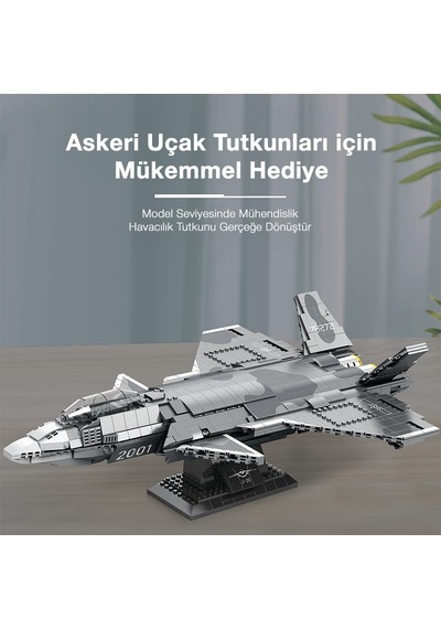 Reobrix 33025 Chengdu J-20 Jet Uçak Yaratıcı Yapı Blok Seti Building Blocks - 1911 Parça