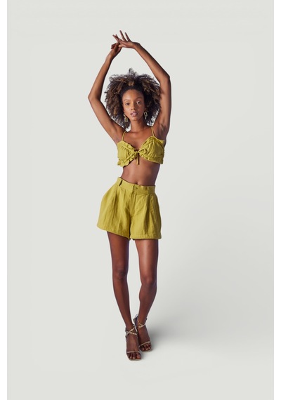 Holly Lolly Crop Model Bağlamalı Playa Büstiyer Yeşil YEŞİL