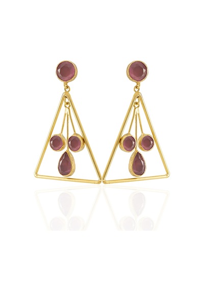 Kadir Jewellery 22 Ayar Altın Kaplama Kadın Sallantılı Küpe -el İşçiliği Ve Hipoalerjenik Küpe Pembe 76668991