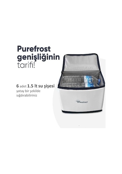 PF15 CAMP | 15L Elektriksiz&Buzsuz Soğutucu Çanta | 16 Saat Soğuk Zincir Muhafaza | 6 Adet Thermo-Pure Jel Dahil
