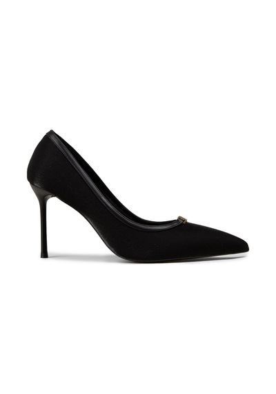 Deery Kadın Siyah Özel Doku Stiletto - V0t30zsyhm01 siyah