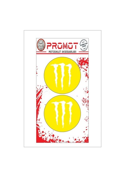 Monster Tasarım Damla Logo Sticker 07 Diğer