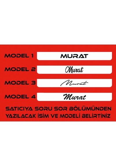 Beyaz Zemin Kişileştirilebilir Motor Plakalığı