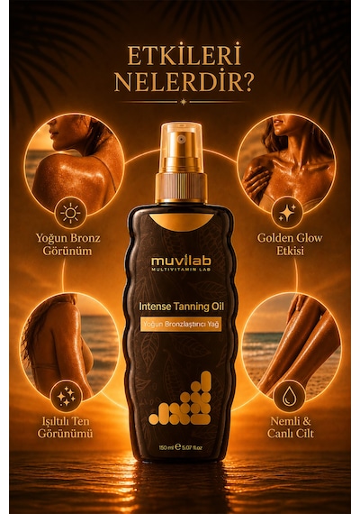 Yoğun Bronzlaştırıcı Yağ Güneşsiz Beyaz Ten Bronzlaştırıcı Sprey Vücut Yağı 150 Ml Büyük Boy Spf 0