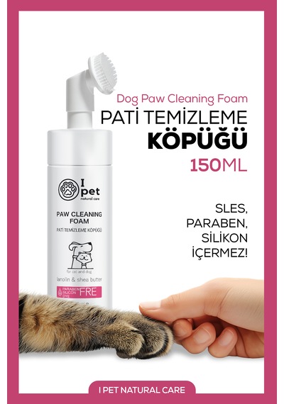 Kedi Köpek Pati Temizleme Köpüğü Fırçalı Pati Temizleyici, Hızlı Temizlik