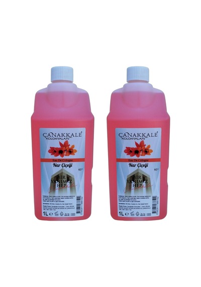 Çanakkale Kolonyaları 60 Derece Nar Çiçeği Kolonyası Bidon 2 x 1 L