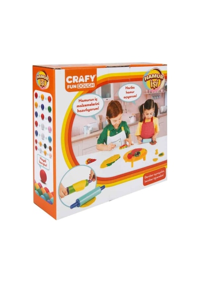 Crafy Hamur İşi Oyun Hamuru Seti 200 Gr. 6 Parça
