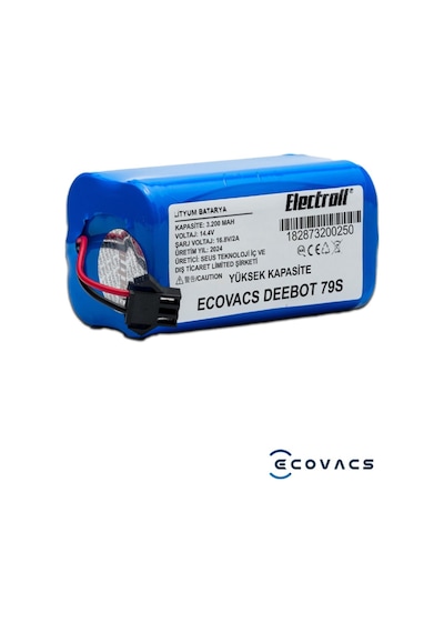 Ecovacs Deebot 79s Uyumlu 3.200mah Pil Robot Süpürge Batarya