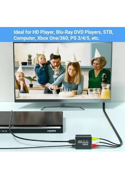 4334 Hdmi To Av Rca Tos Çevirici Dönüştürücü Adaptör