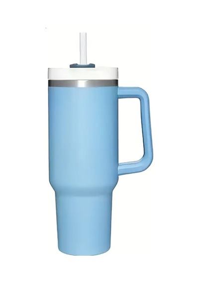 1 Adet Stanl. 40/30 Oz Tumb. Termos Için Renkli Parıltılı Yedek Pipet, 30 Cm Boy / 9 Mm Çap Beyaz
