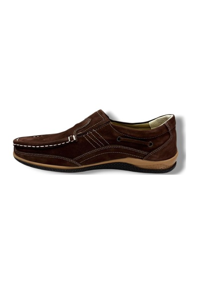 Master 1706-26 Hakiki Nubuk Deri Casual Erkek Ayakkabı Kahverengi