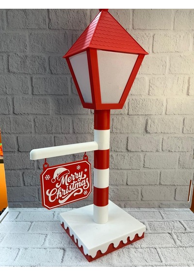 Yılbaşı Tabelalı Dekoratif Lamba Merry Christmas Işıklı Tasarım