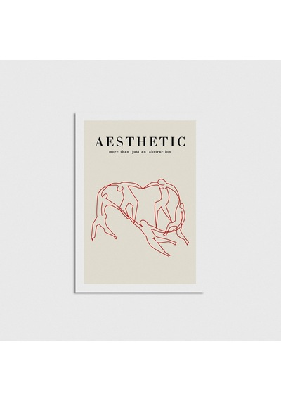 Aesthetic Line Art Boğa Çerçevesiz Poster Duvar Dekorasyonu Pn11p221