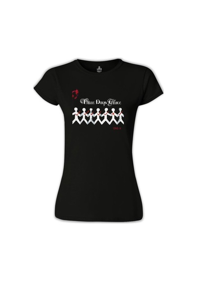 Three Days Grace - One X Siyah Kadın Tshirt 001