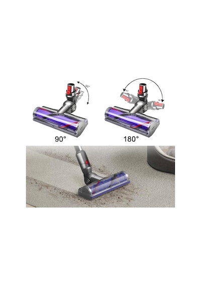 V12 Detect Slim Dikey Süpürge İle Uyumlu Motorbar Emici Başlık Çesit Seçiniz-Çap Seçiniz / Hss (Standart)-10 Mm