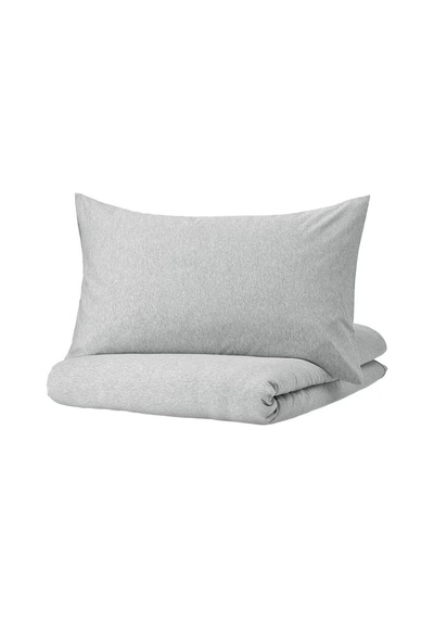 BonjardinHome Gri Pamuklu Yastık Kılıfı 2 Adet 50x70