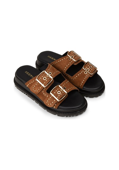 Deery Kadın Hakiki Süet Taba Rengi Terlik - 58607ztbac01