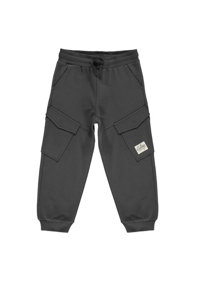 Civil Boys Basic Kargo Cepli 6-9 Yaş Eşofman Altı - Gri Antrasit
